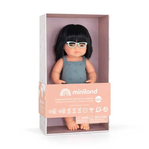 Miniland Poupée Latino-américaine, 38 Cm, Artisanale, Avec Arôme