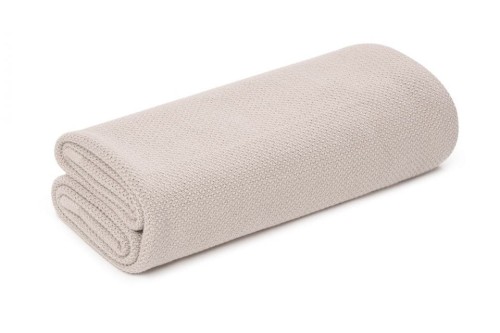 Bambusowy otulacz / lekki kocyk z jonami srebra 100x100 light beige My Memi