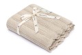 Bambusowy kocyk light beige 80x100 - feather  My Memi