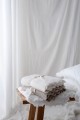 Bambusowy kocyk light beige 80x100 - feather  My Memi