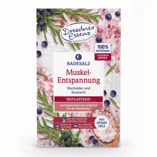 RELAKSACJA MIĘŚNI SÓL DO KĄPIELI Z SOLĄ EPSOM 60G - DRESDNER ESSENZ