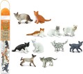 Koty Domowe. Zestaw Figurek w Tubie Safari