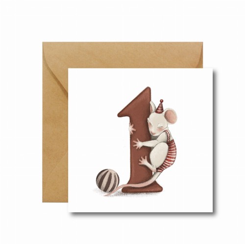 KARTKA OKOLICZNOŚCIOWA  NA ROCZEK | MYSZKA