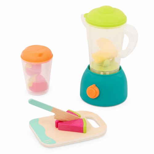 Mini Chef – Fruity Smoothie Playset – BLENDER z owocami i akcesoriami - B.Toys