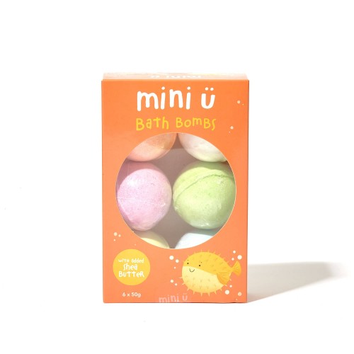 ZESTAW 6 MUSUJĄCYCH KUL DO KĄPIELI DLA DZIECI - Mini U