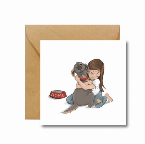 KARTKA OKOLICZNOŚCIOWA PIESKIE ŻYCIE - kartka dla miłośników piesków