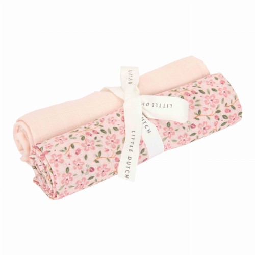 Otulacze muślinowe 70x70 cm Fairy Floral & Blossom Little Dutch