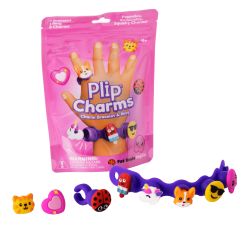 Biżuteria Plip Charms. Zestaw Fioletowy - Fat Brain Toy