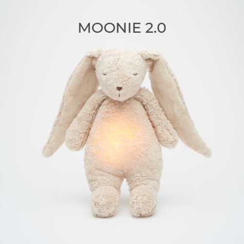 MOONIE 2.0 SAND - SZUMIĄCY KRÓLICZEK ORGANIC Z LAMPKĄ  