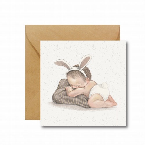 KARTKA OKOLICZNOŚCIOWA NA NARODZINY - BORN TO BE LOVED