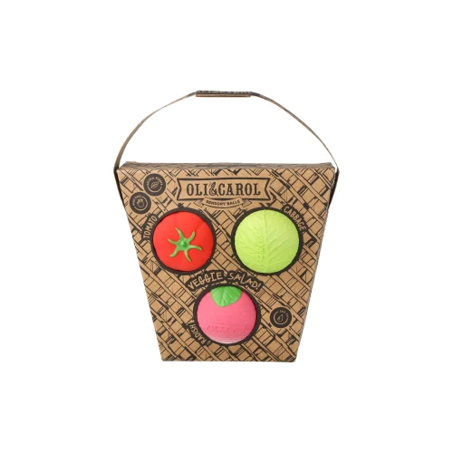 Piłki Sensoryczne dla Niemowląt Sałatka Jarzynowa - Oli & Carol