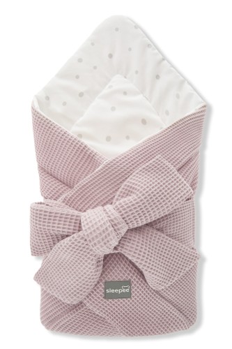 Rożek niemowlęcy Wafelek Różowy Sleepee 