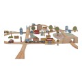 Drewniana kolejka XXL - 100 elementów FSC Little Dutch