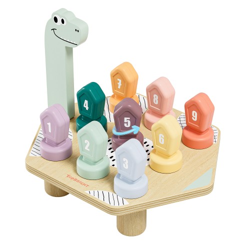 Gra do nauki kolorów i liczb Dino 36m+ - TOPBRIGHT