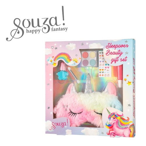 Kosmetyki do makijażu z maską do spania Jednorożec Souza!