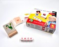 Gra - Kostka po kostce – Pisanie 4 kostki – Zabawka edukacyjna Montessori - Multigra