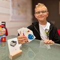 Gra - Kostka po kostce – Pisanie 4 kostki – Zabawka edukacyjna Montessori - Multigra