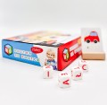 Gra - Kostka po kostce – Pisanie 4 kostki – Zabawka edukacyjna Montessori - Multigra
