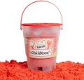Piasek kinetyczny z foremką 100% NATURALNY 500g KOLOR CZERWONY zapach brzoskwiniowy - ChildGen