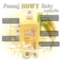 Delikatny płyn i szampon 2w1 Bio, rumianek i proteiny ryżu, 500 ml, Baby Anthyllis 