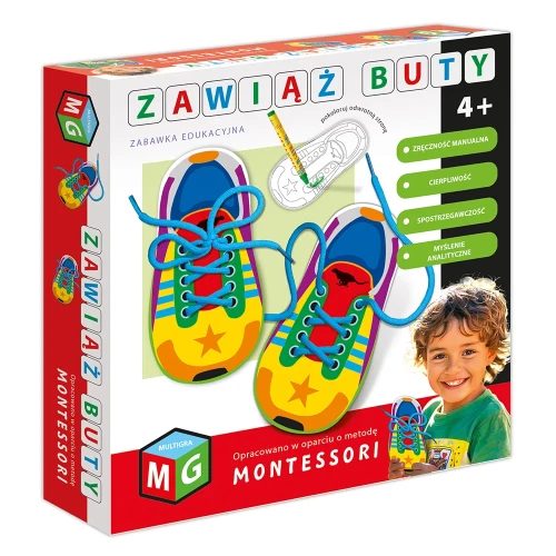 Gra MONTESSORI – Zawiąż buty - Multigra 