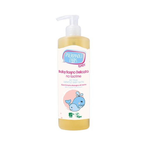 Delikatny płyn do kąpieli dla dzieci i niemowląt NO TEARS, bez łez, 400ml- Pierpaoli Ekos Baby