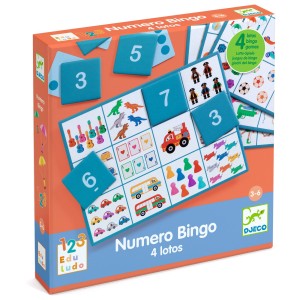 Gra edukacyjna BINGO 4 w 1 - Djeco 
