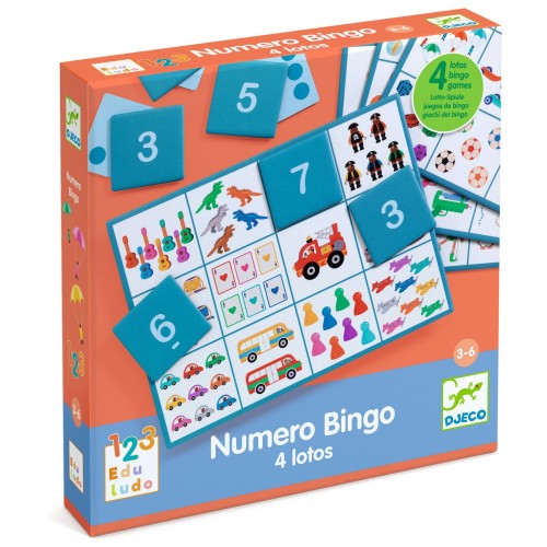 Gra edukacyjna BINGO 4 w 1 - Djeco 