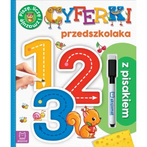 1, 2, 3. Cyferki przedszkolaka z pisakiem. Piszę, liczę i zmazuję
