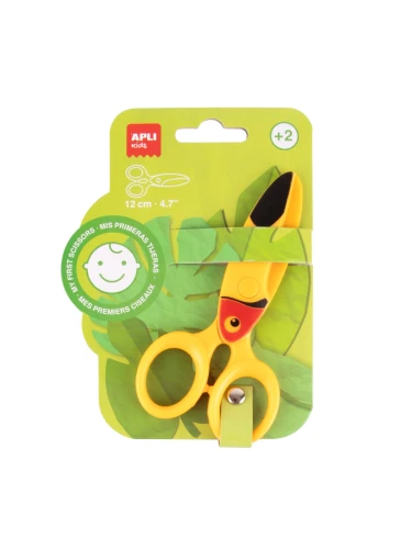 Bezpieczne nożyczki dla przedszkolaków - Tukan 12 cm  Apli Kids 
