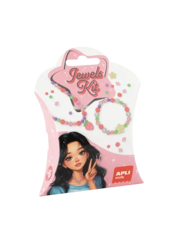 Zestaw do tworzenia naszyjników i bransoletek DIY Kit - Truskawka Apli Kids