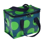 Torba termiczna na lunch, Kropki, zielono-niebieska, Rex London