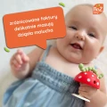 Gryzak Chompy z przyssawką, czerwony, RaZbaby