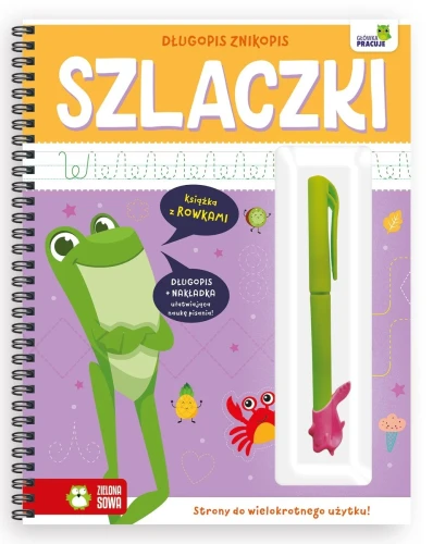 Długopis znikopis. Szlaczki