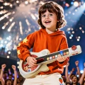 Gitara interaktywna dla dzieci 18m+, Topbright