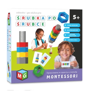 Gra  Śrubka Po Śrubce - Zabawka Edukacyjna Montessori - Multigra 