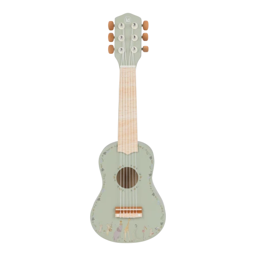 Drewniana gitara zielona Safari Friends FSC Little Dutch
