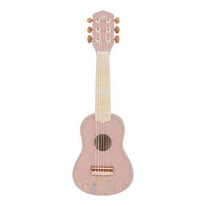 Drewniana gitara różowa Safari Friends FSC Little Dutch