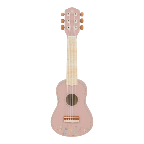 Drewniana gitara różowa Safari Friends FSC Little Dutch