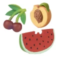  Zestaw Prezentowy Gryzaków dla Niemowląt Fruit Salad - Oli & Carol