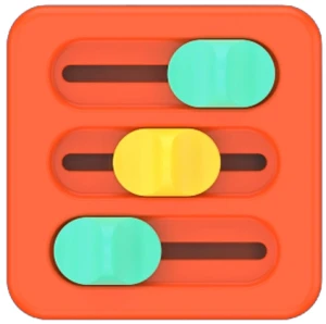 PlayTab Sensoryczny Kwadrat Suwaki - Fat Brain Toys