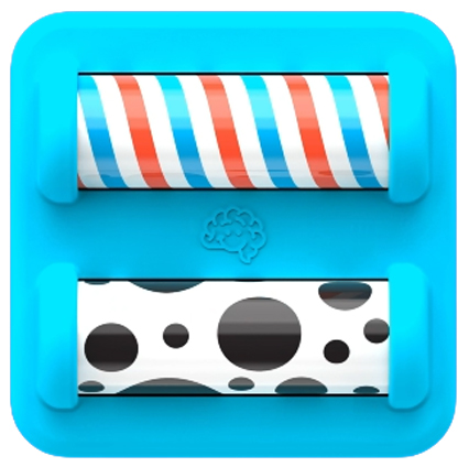 PlayTab Sensoryczny Kwadrat. Wałeczki - Fat Brain Toys