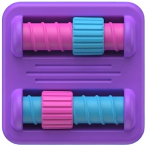 PlayTab Sensoryczny Kwadrat. Nakrętki - Fat Brain Toys
