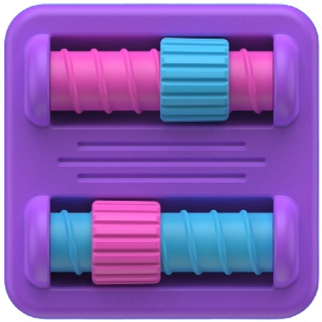 PlayTab Sensoryczny Kwadrat. Nakrętki - Fat Brain Toys