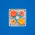 PlayTab Sensoryczne Kwadraty. Zestaw 6 z Gąsienicą - Fat Brain Toys