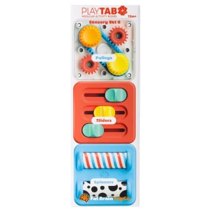 PlayTab Sensoryczne Kwadraty. Zestaw 6 z Gąsienicą - Fat Brain Toys