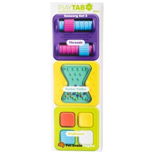 PlayTab Sensoryczne Kwadraty. Zestaw 5 z Nakrętkami - Fat Brain Toys