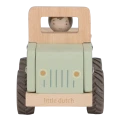 Drewniany samochód zielony Safari Friends FSC Little Dutch