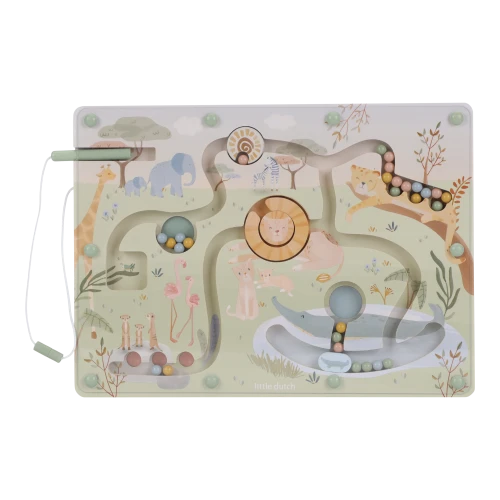 Labirynt magnetyczny Safari Friends FSC Little Dutch