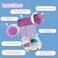 Lunchbox, śniadaniówka do szkoły, pracy, przegródki, wkład chłodzący, 2l, Sugar Plum, b.box